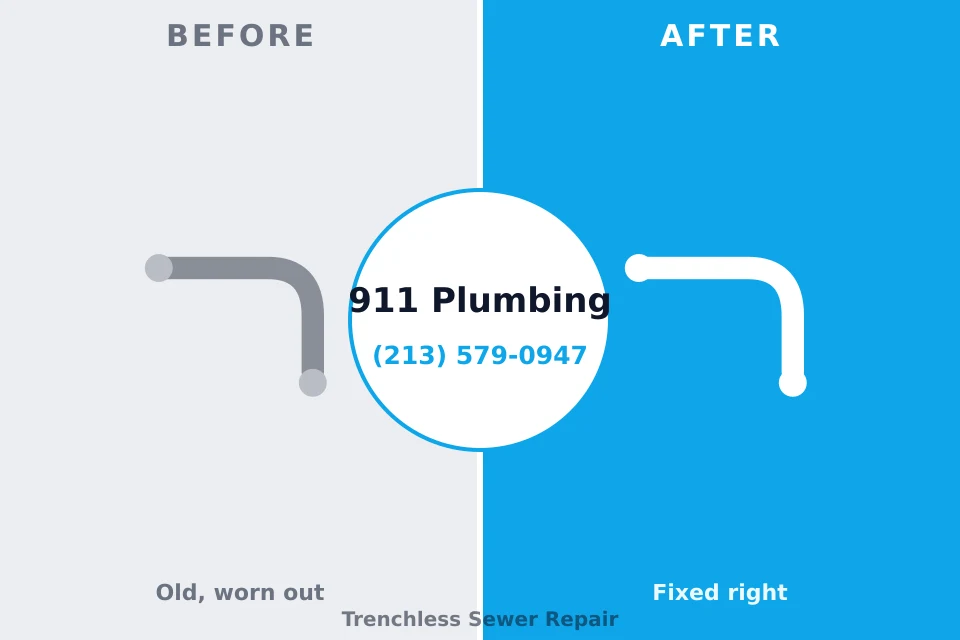 Before and after: plumbing repair Lake Katrine, NY